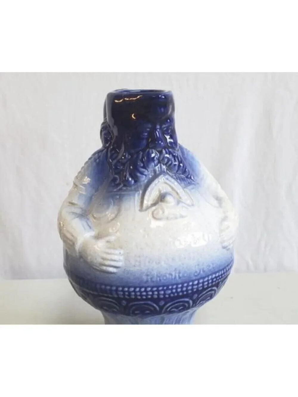 German Vintage Santa Claus Stoneware Pitcher Early 20th Century